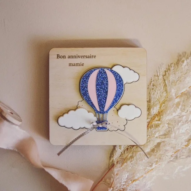 Mini coffret puzzle thème Montgolfière pour vos demandes personnalisées ou vos plus belles annonces à vos proches - Photo 1