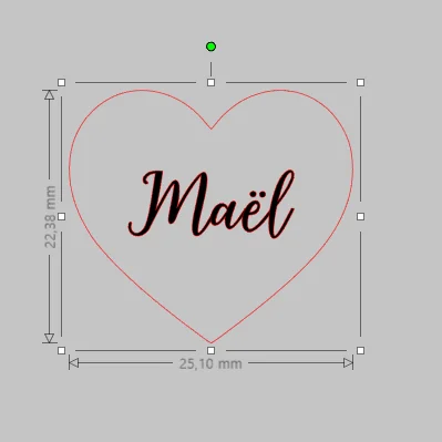 AB - mini coeur en plexi - Photo 1