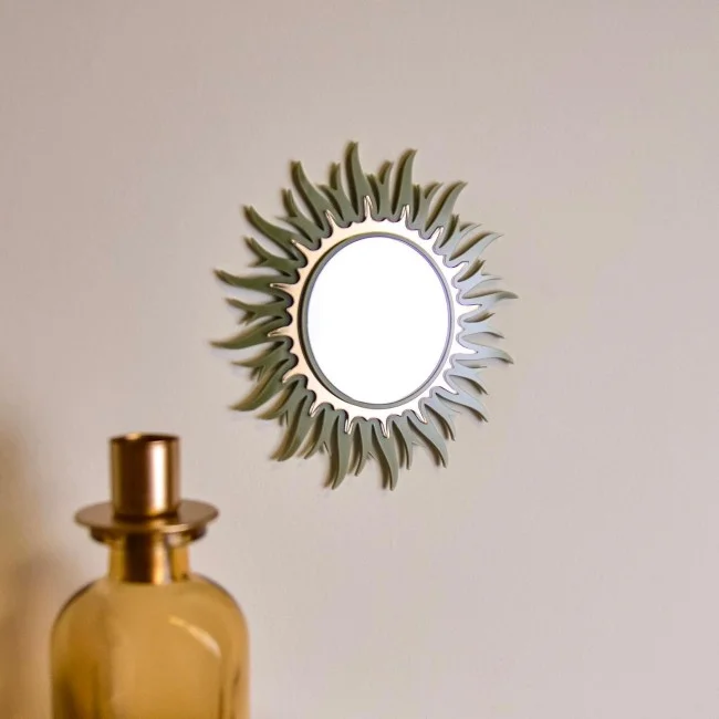 Miroir soleil vert sauge non personnalisé - Photo 1