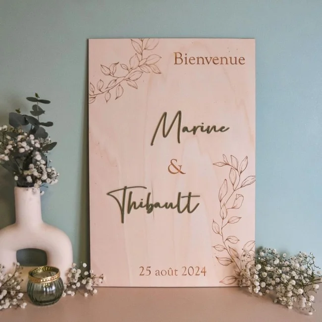 Panneau de bienvenue thème Nature Vibes - Super sjp