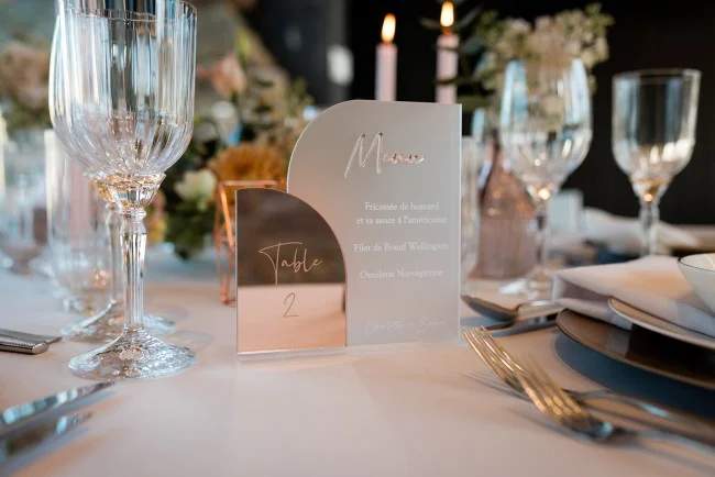Menu et nom de table collection Intemporel - Photo 1