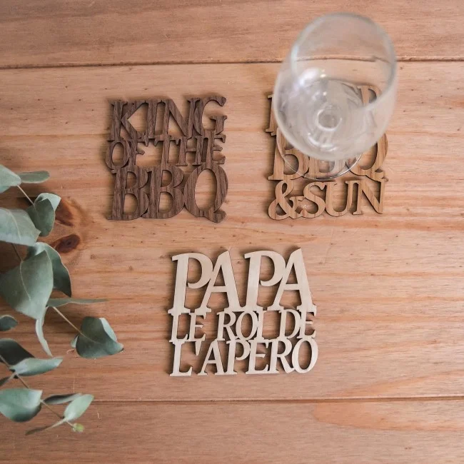 Lot de 2 sous-verres thème Barbecue - Super sjp