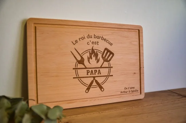 Planche à découper rectangulaire Le Roi du Barbecue - Super sjp