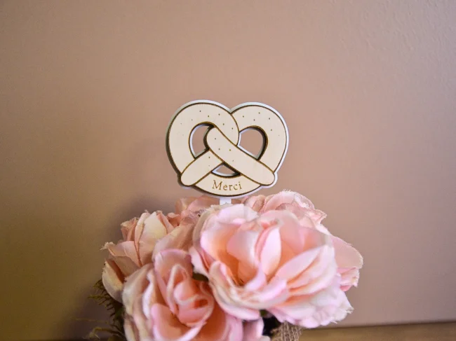 Topper pour plante motif Bretzel - Photo 1