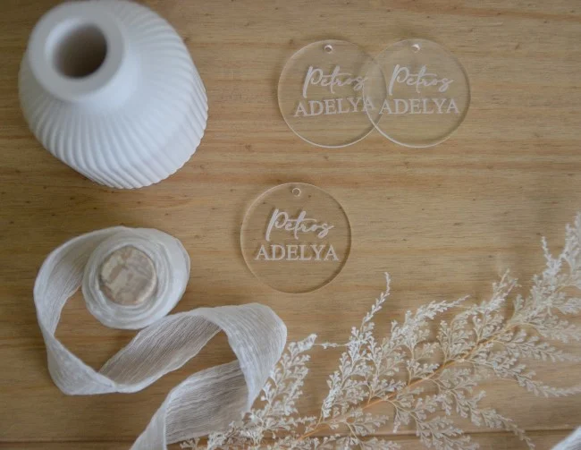 Étiquettes en plexiglas à personnaliser - Photo 1