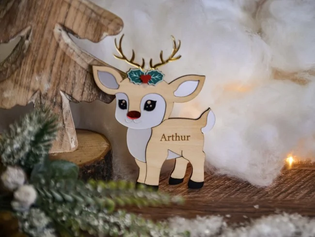 Renne de Noël Rudolphe à personnaliser - Photo 1