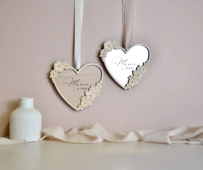 Médaillon Coeur Végétal - collection fête des grands - Super sjp