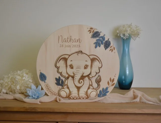 Urne à enveloppes à personnaliser thème éléphant - Super sjp