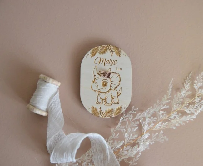Magnet en bois thème Dinosaure - Super sjp
