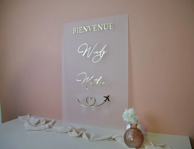 Panneau de bienvenue  anniversaire ou baptême - Photo 1