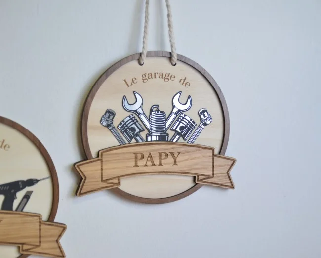 Pancarte "Le garage de Papy" - Super sjp