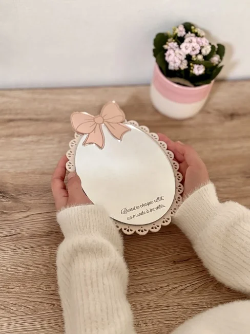 Miroir poétique enfant ovale - Super sjp