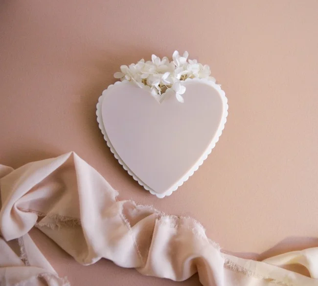 Coeur à secrets - motif festonné - Super sjp