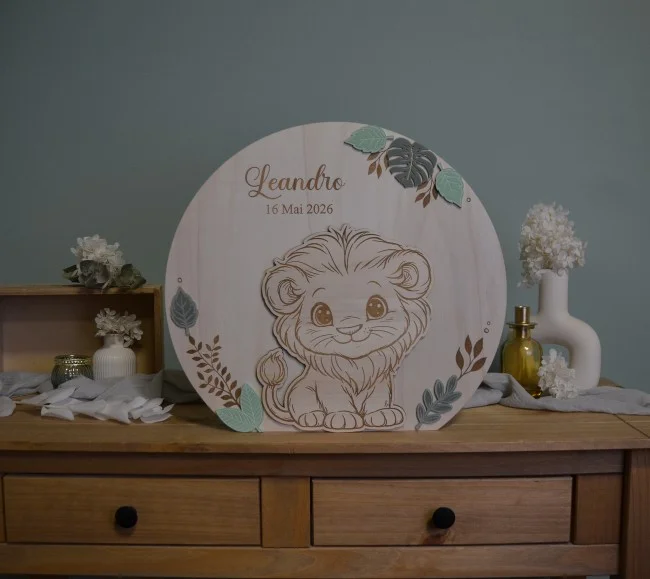 Urne à enveloppes à personnaliser thème Lion - Super sjp