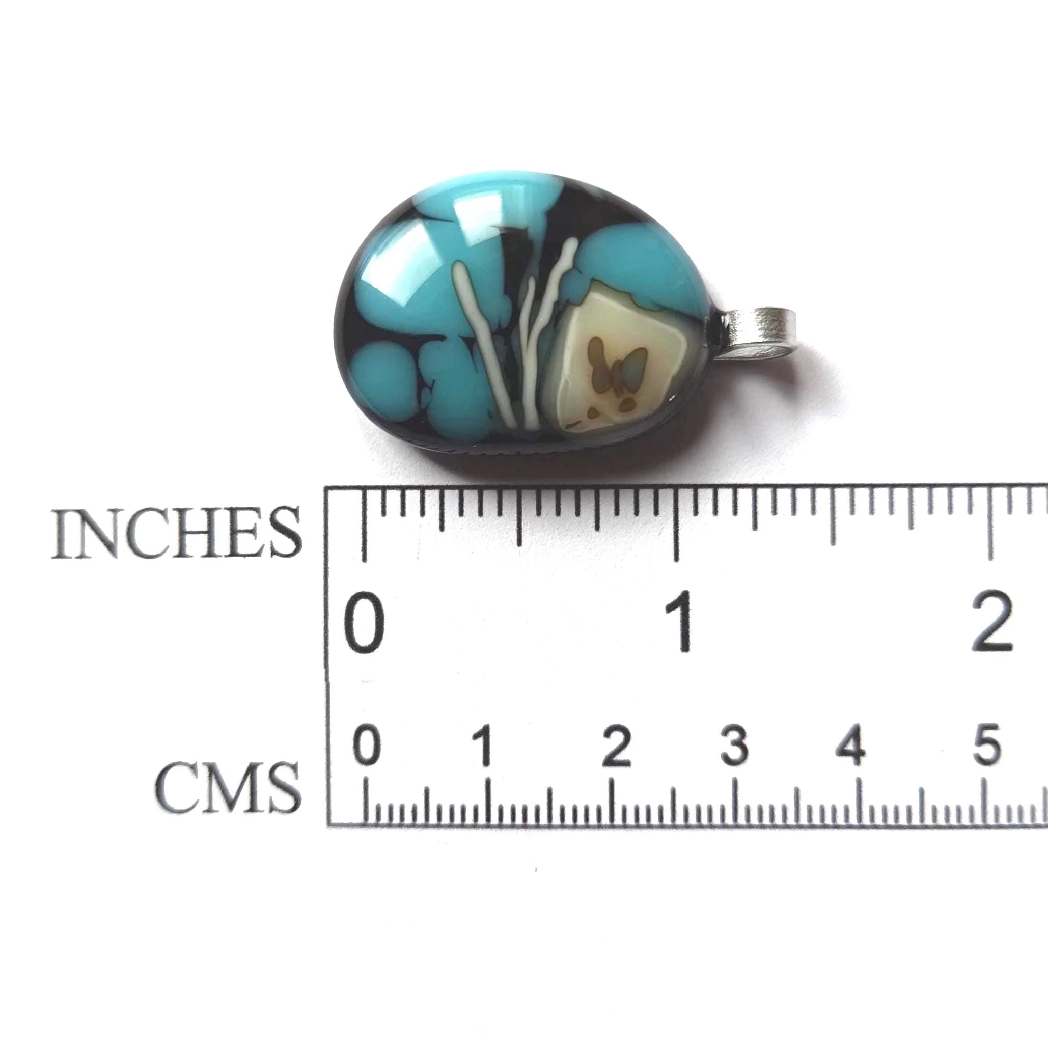 Fused Glass Pendant Necklace: Handmade Artisan Jewellery - Photo 4