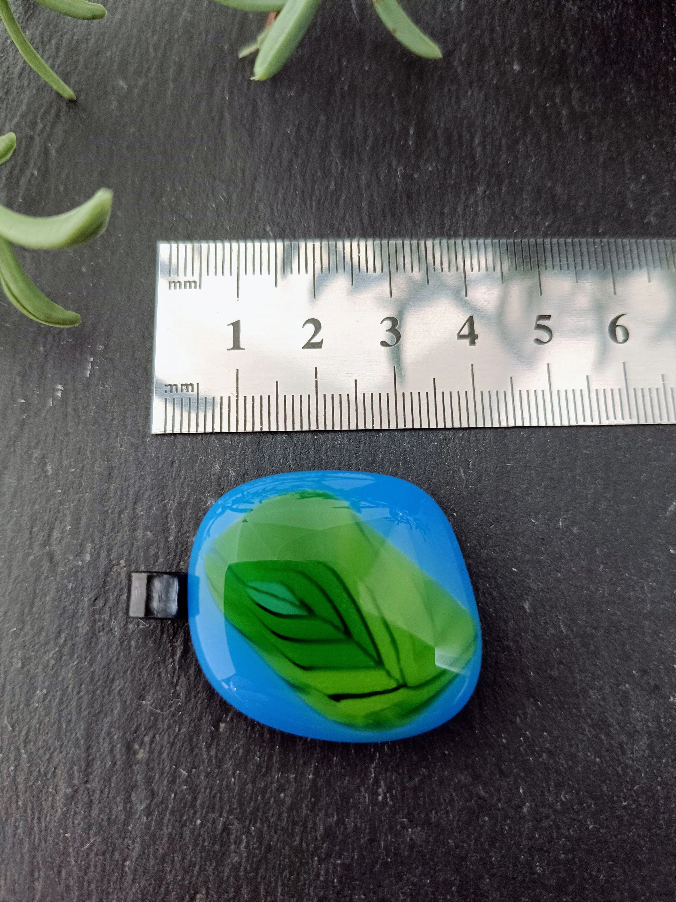 Fused Glass Pendant Necklace: Artisan Handmade Jewelry - Photo 3