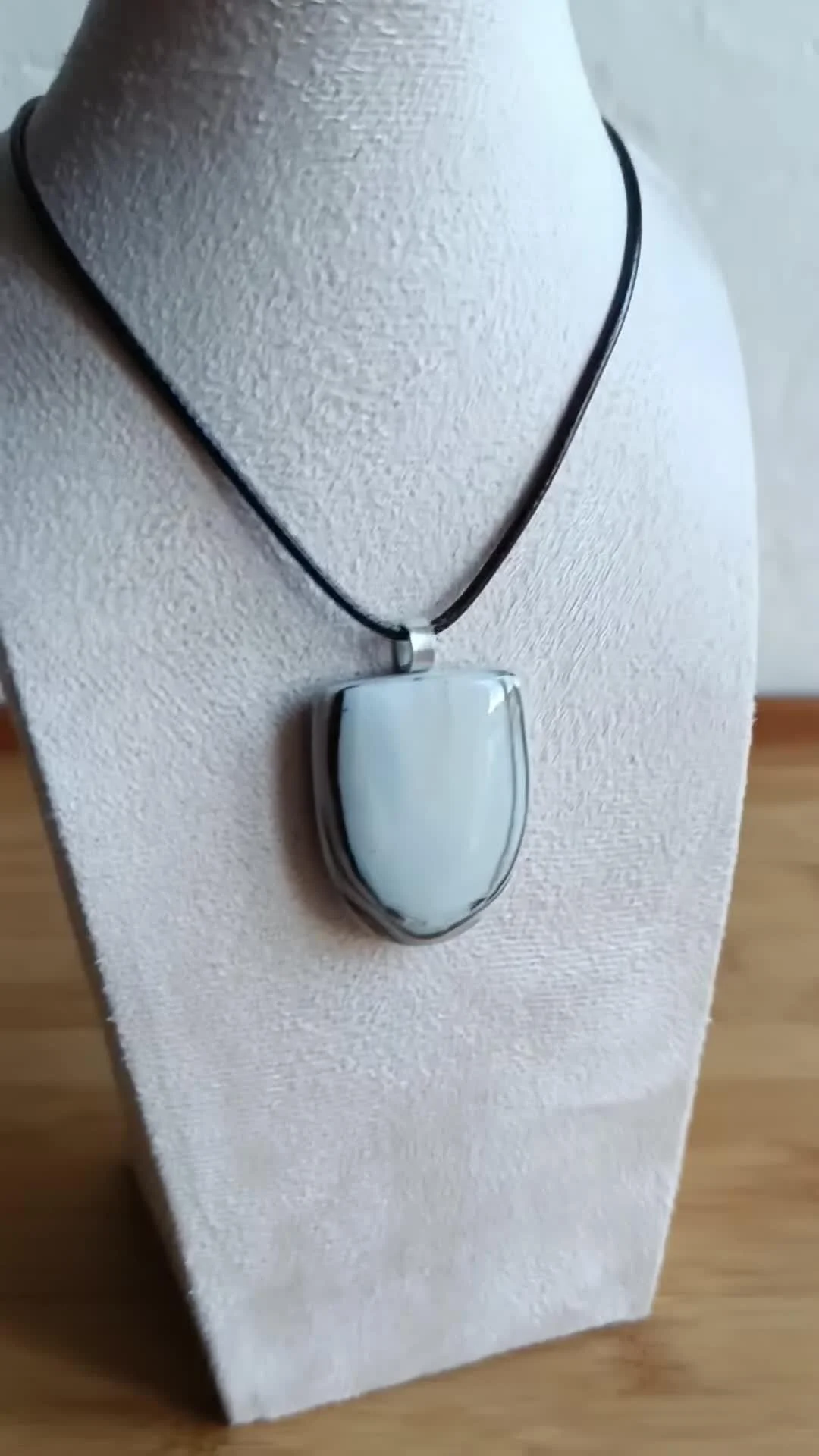 Handmade Fused Glass Pendant Necklace, Artisan Jewellery - Photo 6