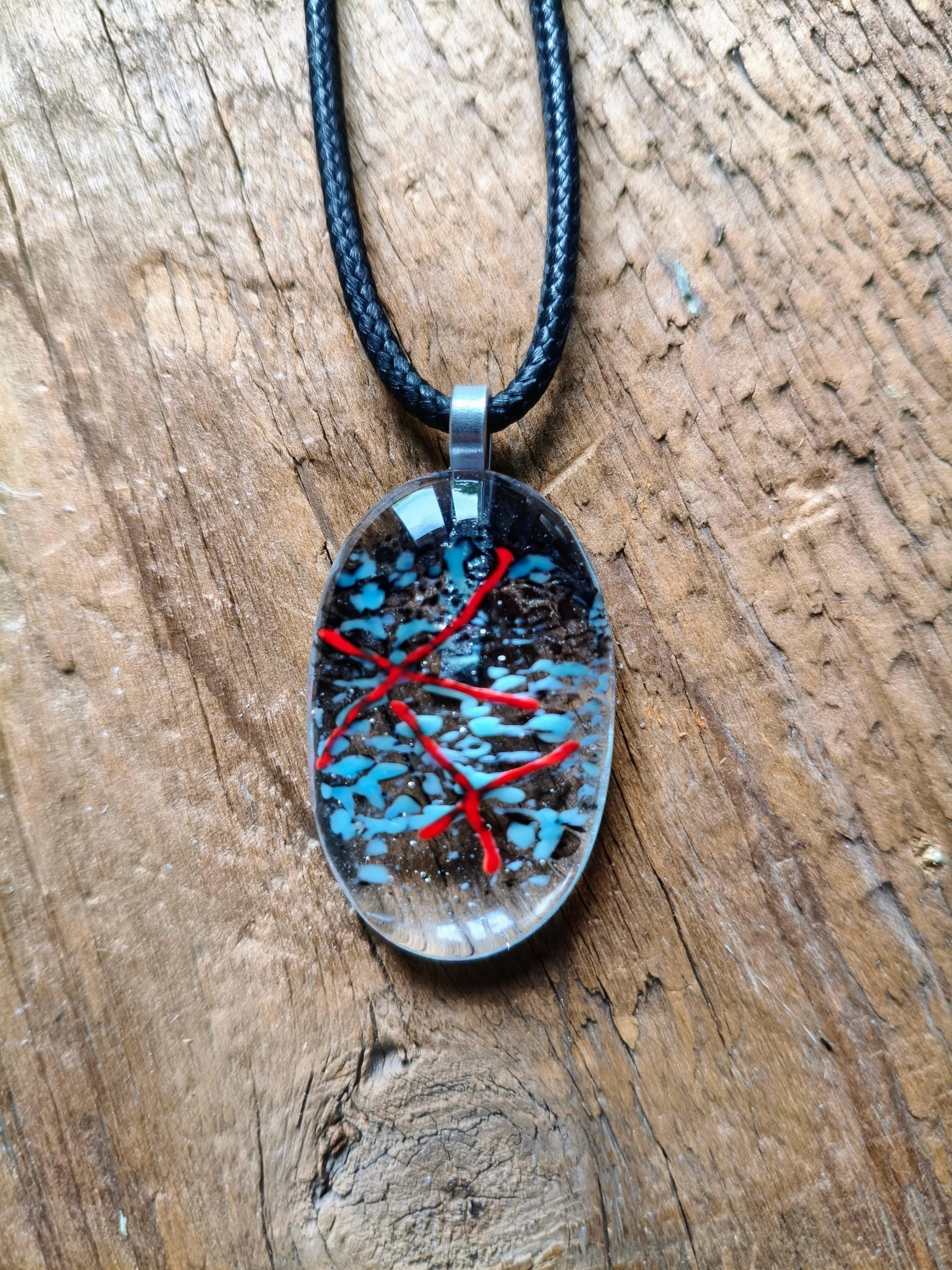 Handmade Elegant Transparent Glass Pendant Necklace - Photo 5