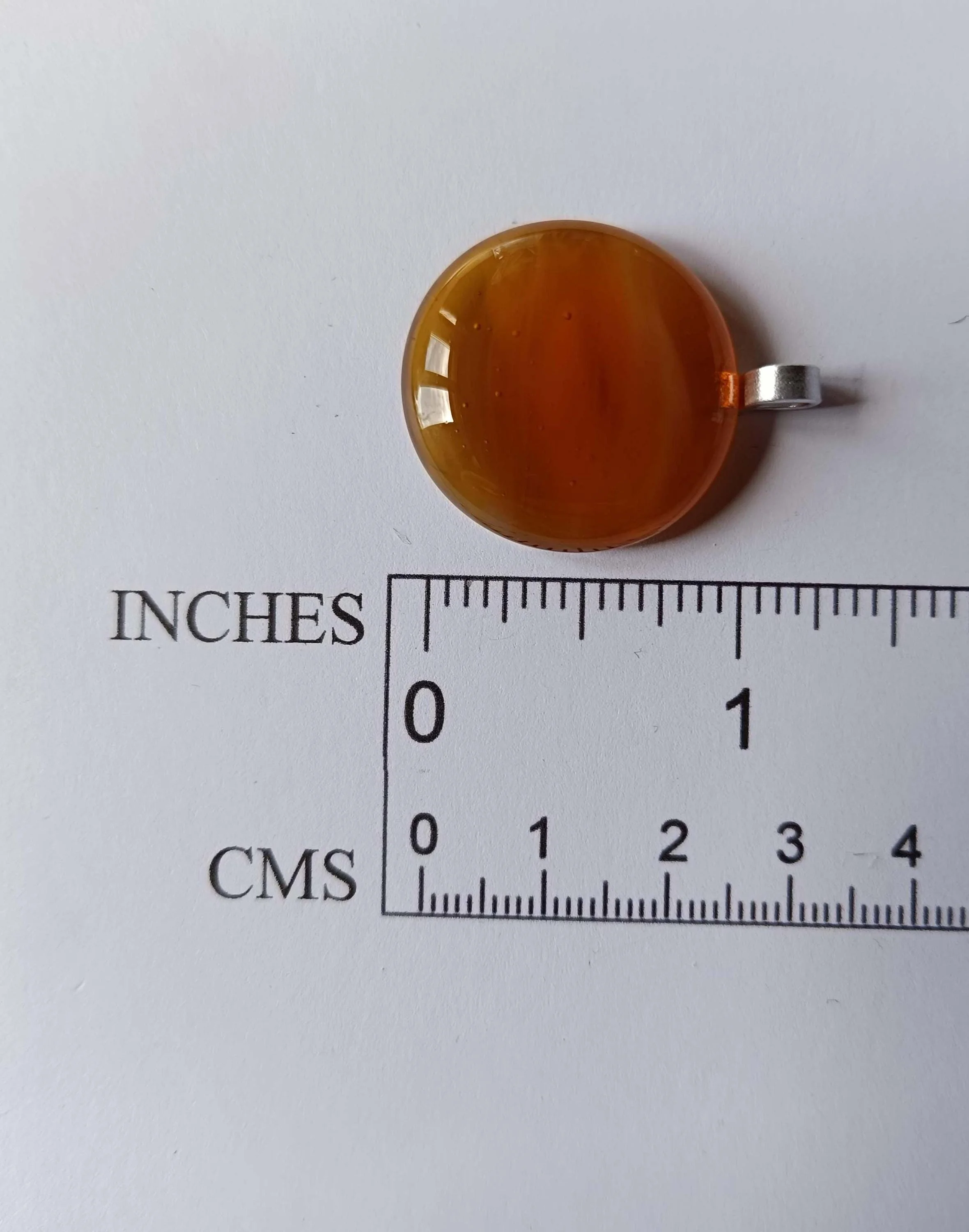 Fused Glass Pendant with Necklace - Photo 4