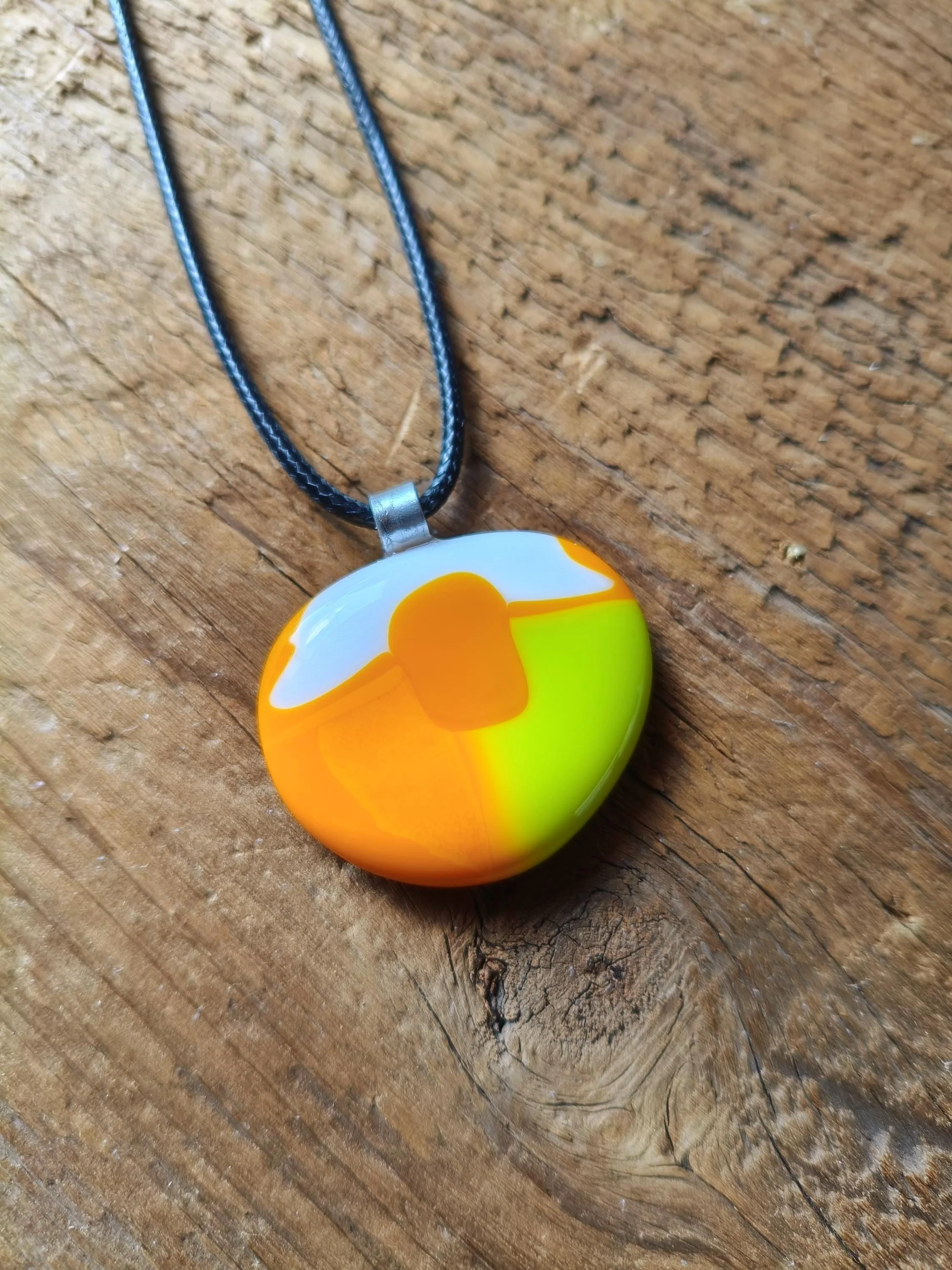 Colorful Glass Pendant Necklace - Photo 2