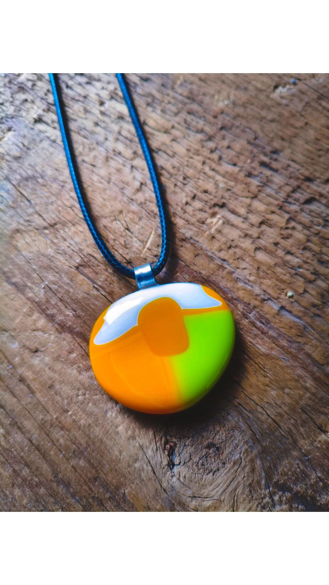 Colorful Glass Pendant Necklace - Photo 4