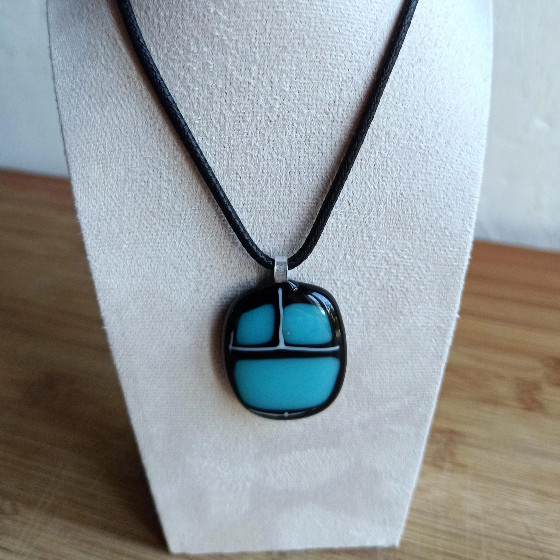 Handmade Fused Glass Pendant Necklace - Photo 6