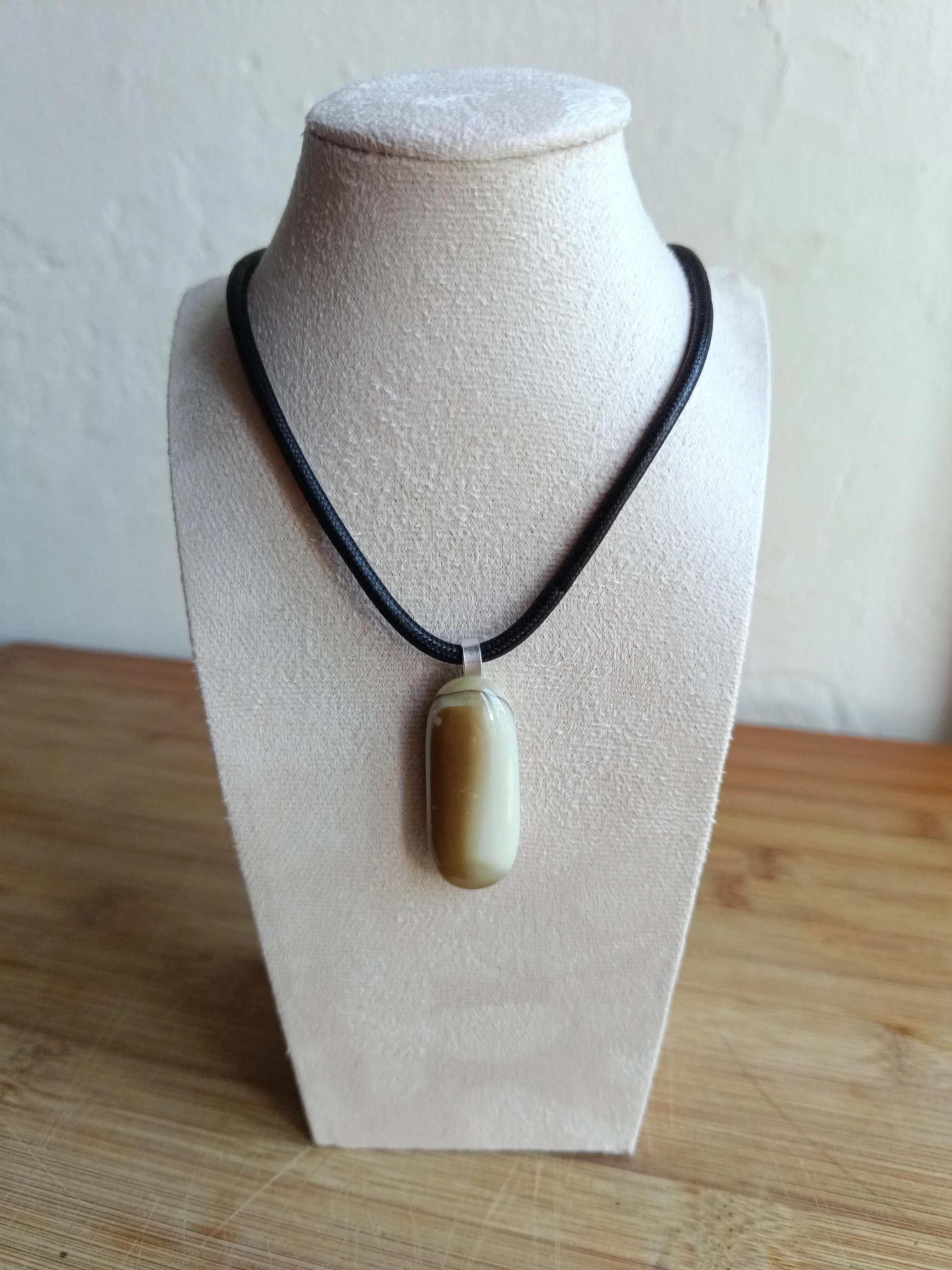 Men's Handmade Glass Pendant Necklace - Photo 2