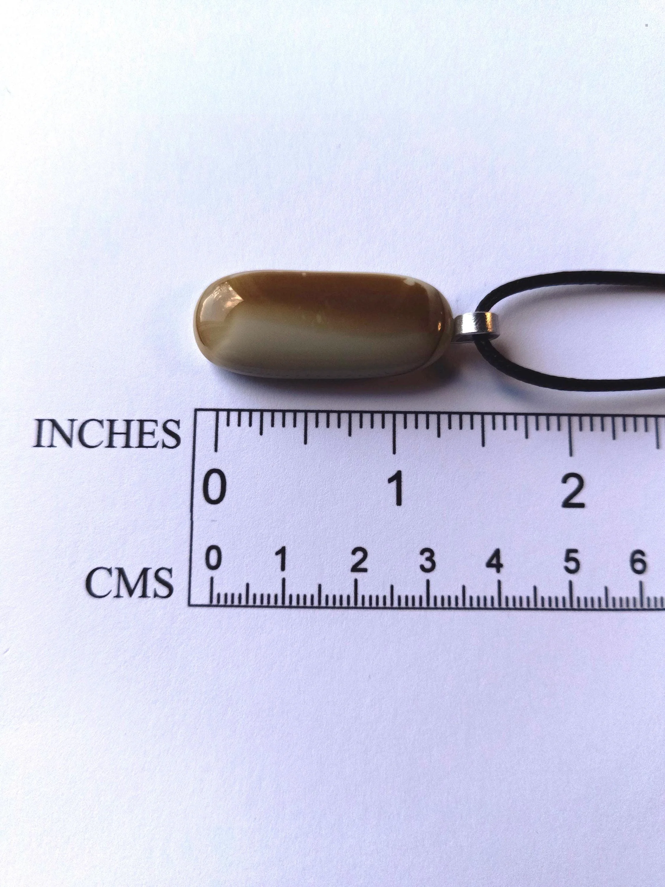 Men's Handmade Glass Pendant Necklace - Photo 3