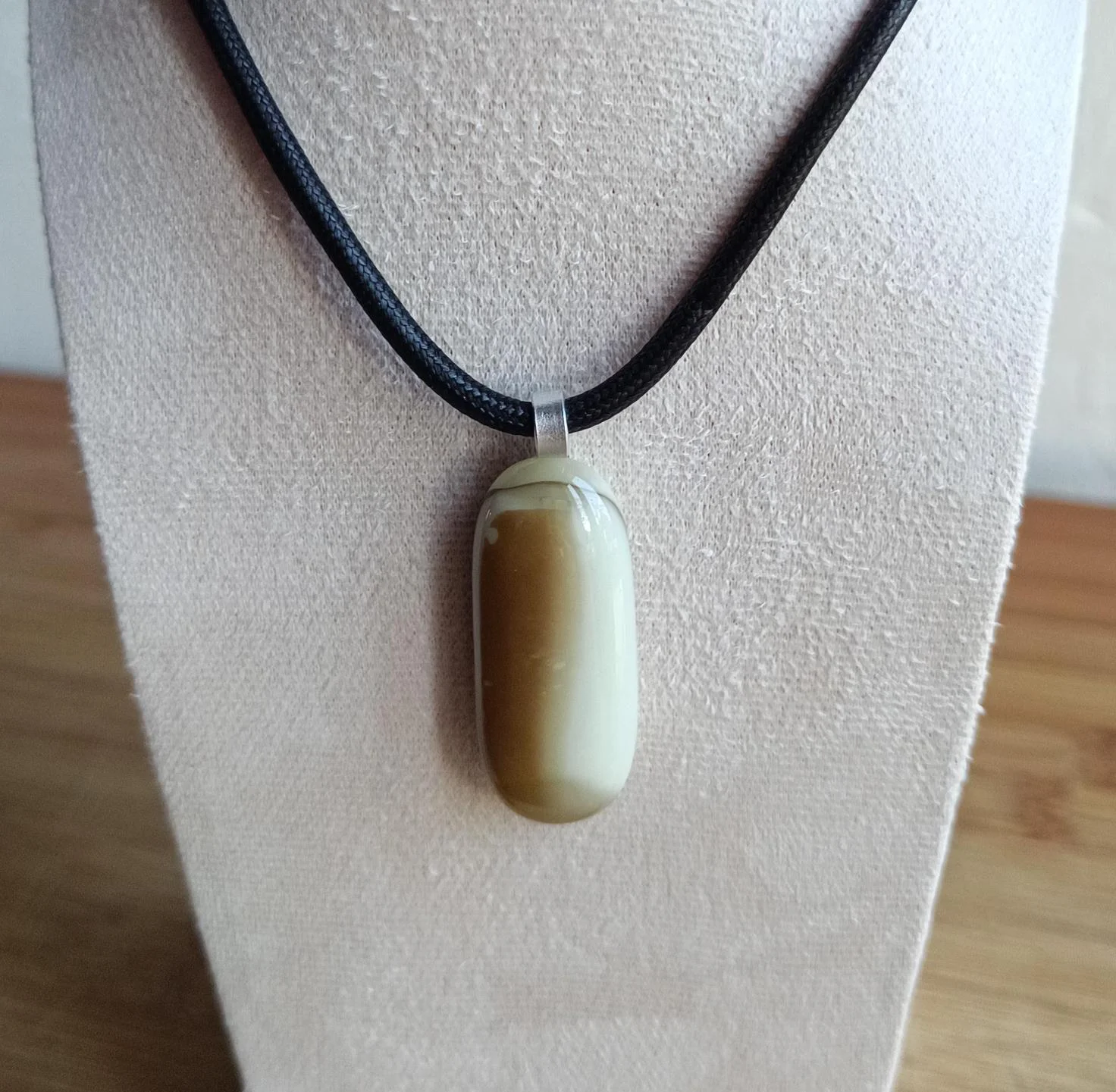 Men's Handmade Glass Pendant Necklace - Photo 4