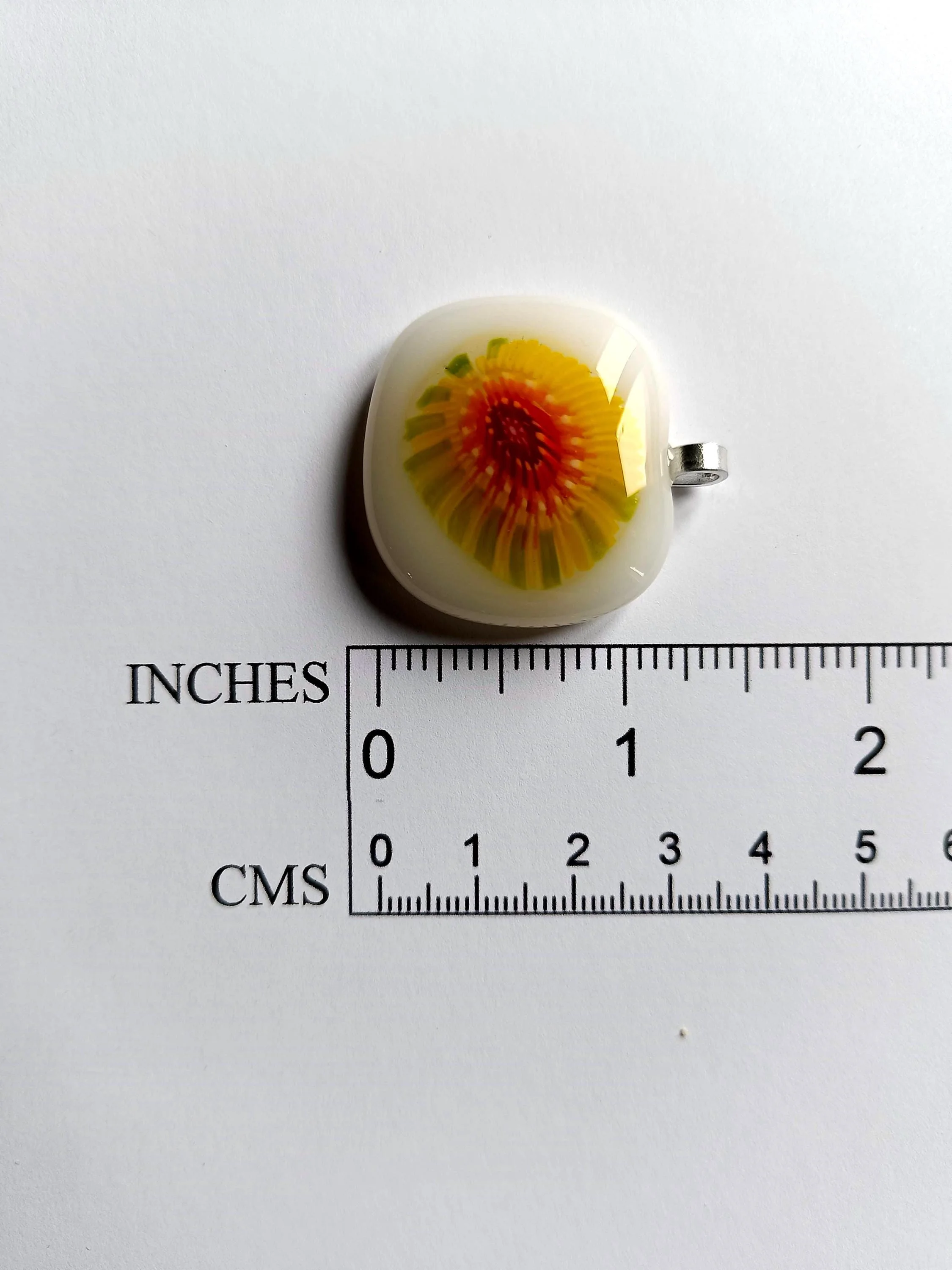 Handmade Fused Glass Pendant Necklace - Photo 3