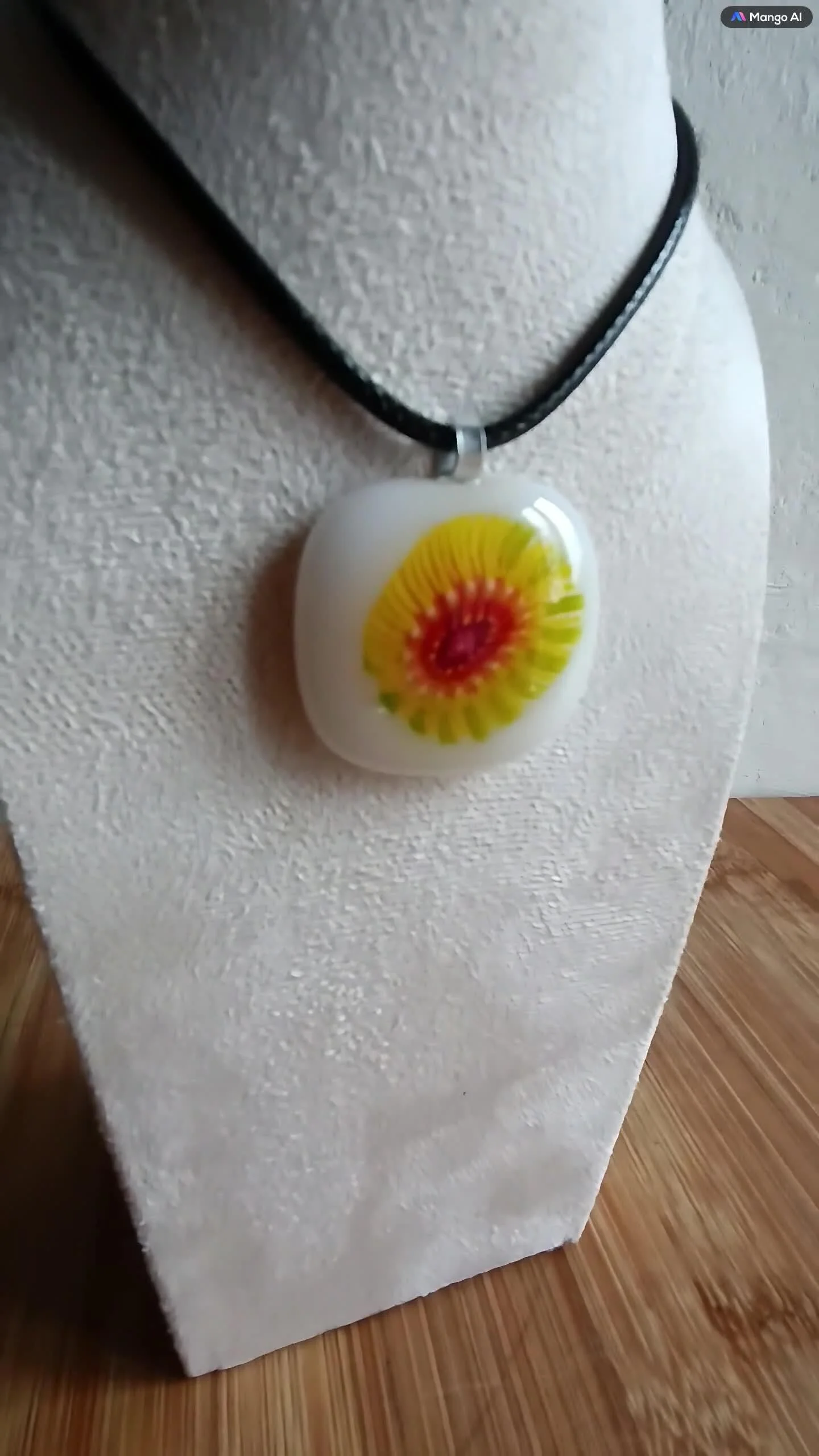 Handmade Fused Glass Pendant Necklace - Photo 5