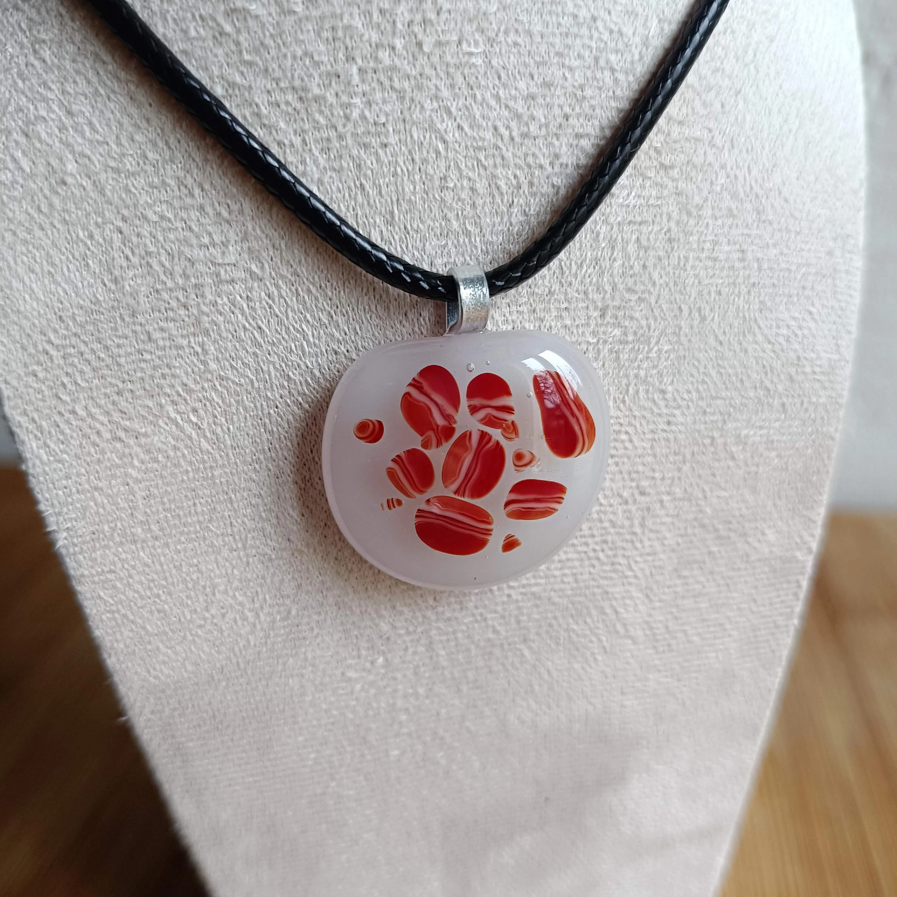 Handcrafted Fused Glass Pendant Necklace - Photo 3