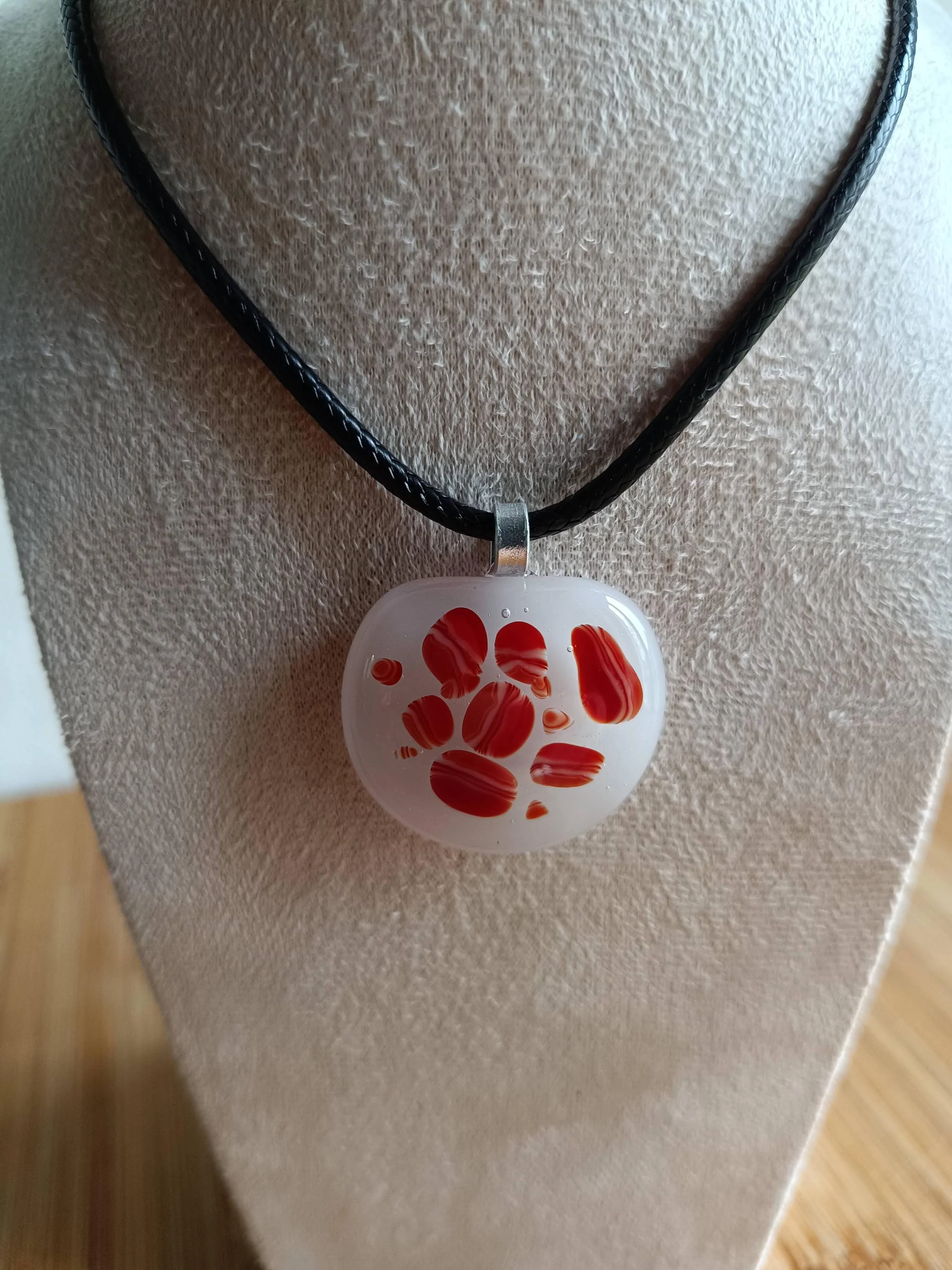 Handcrafted Fused Glass Pendant Necklace - Photo 4