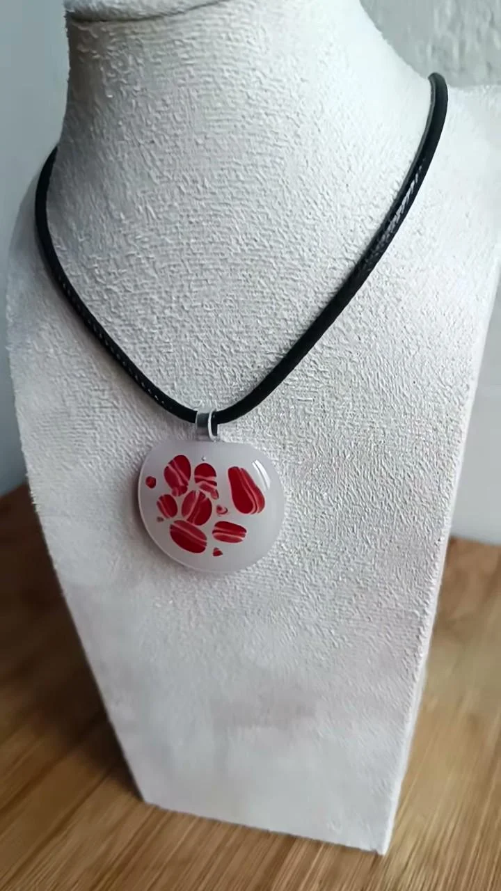 Handcrafted Fused Glass Pendant Necklace - Photo 5