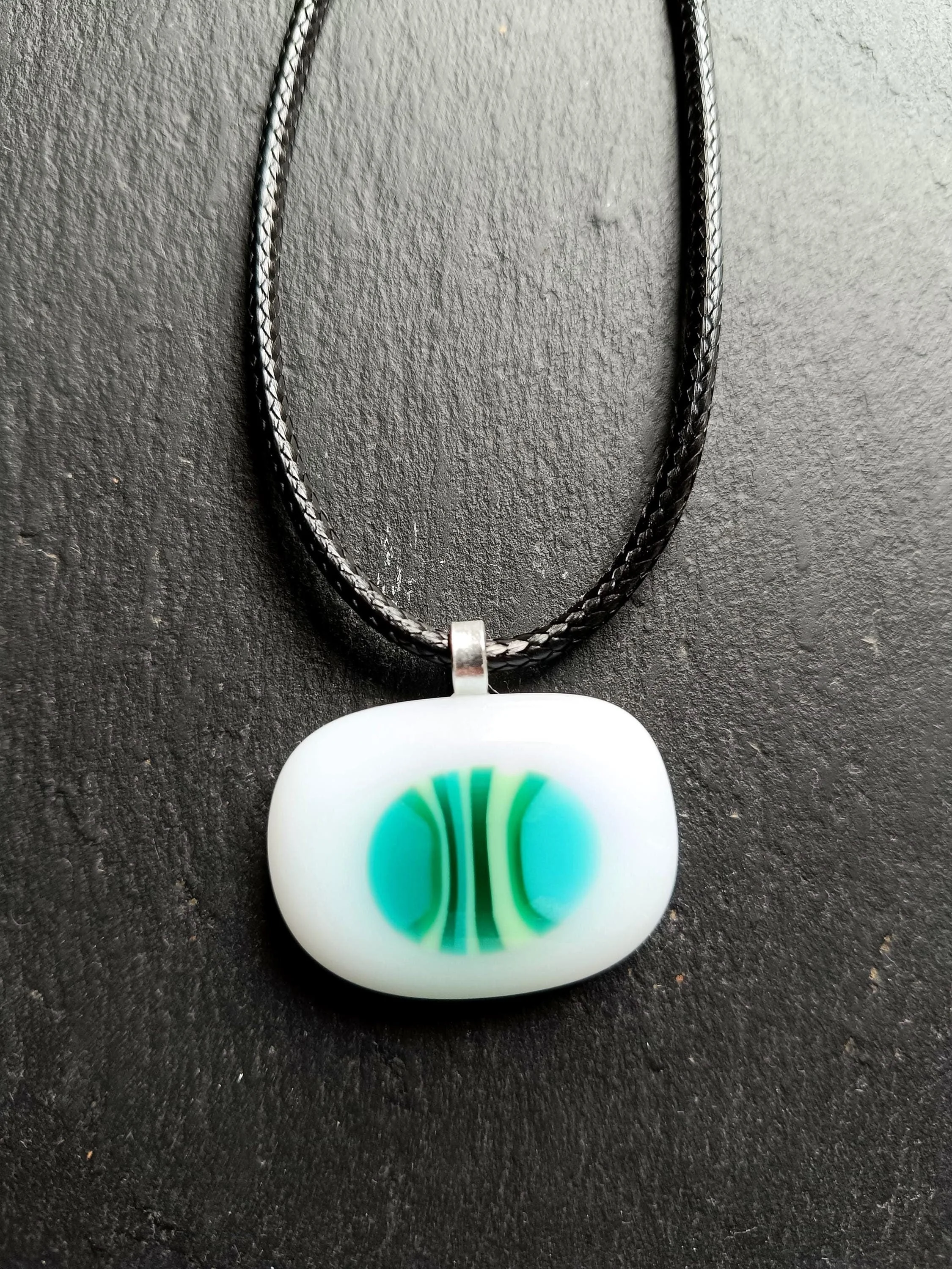 Handmade Glass Pendant Necklace - Photo 1