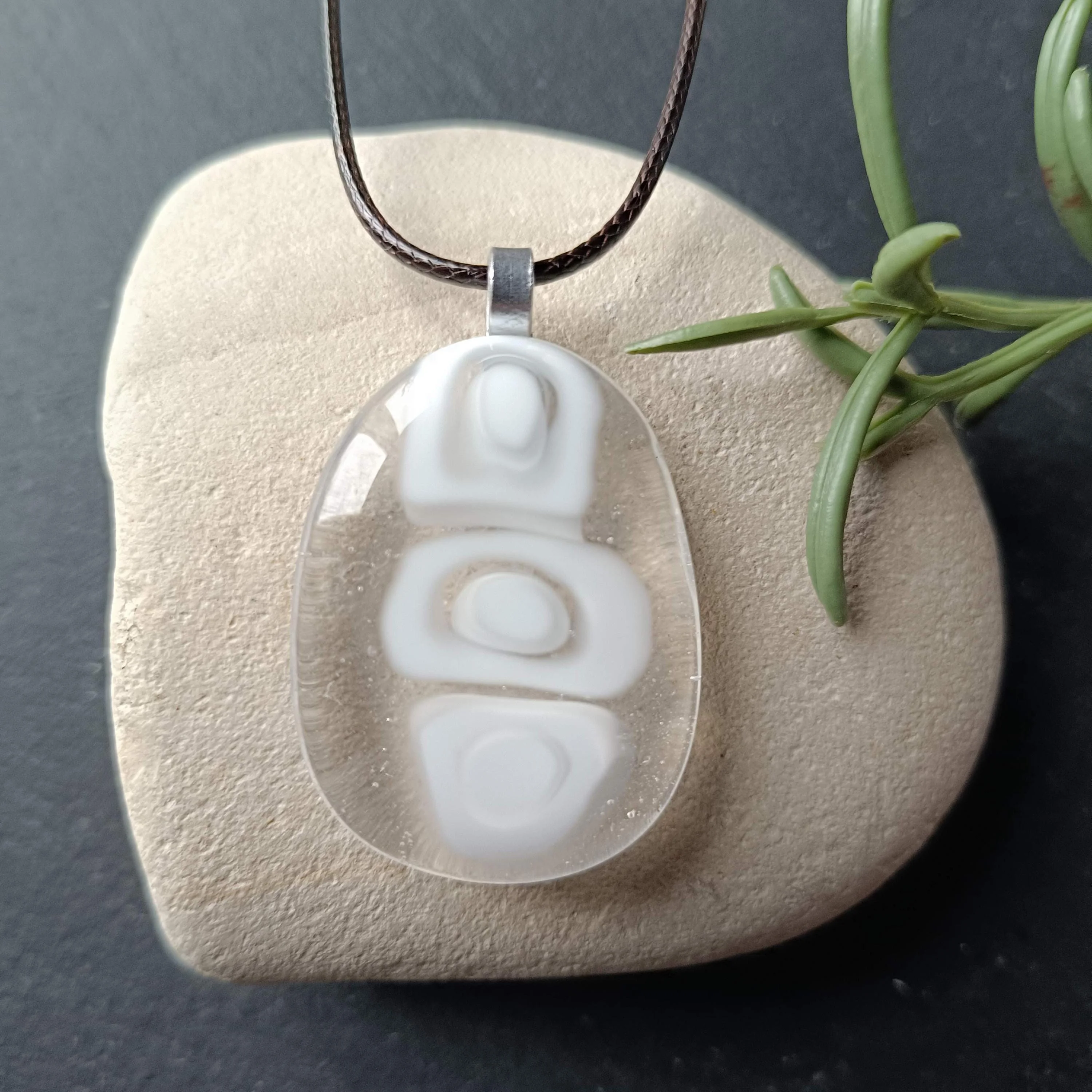Fused Glass Pendant Necklace - Handmade Jewellery - Photo 2