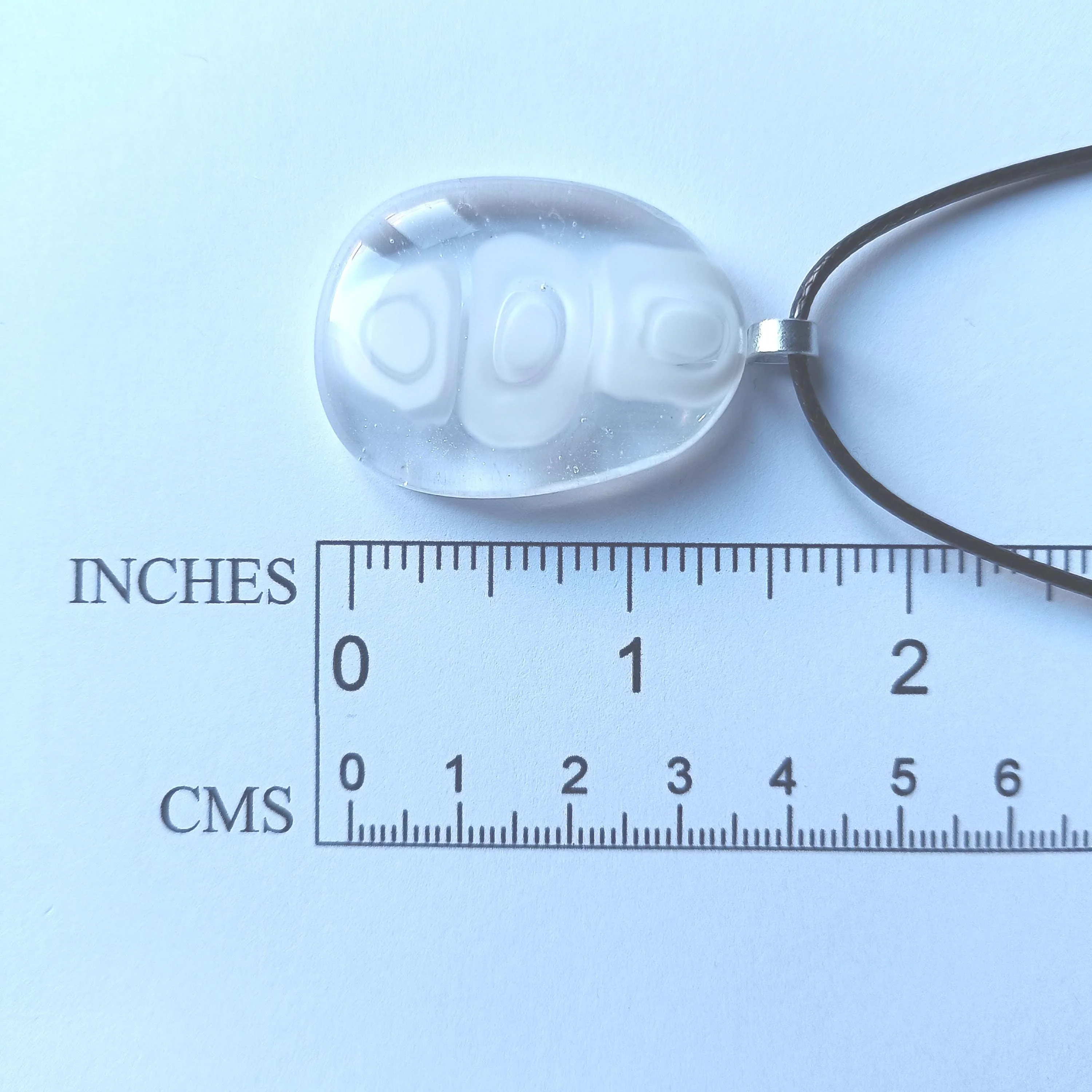 Fused Glass Pendant Necklace - Handmade Jewellery - Photo 3