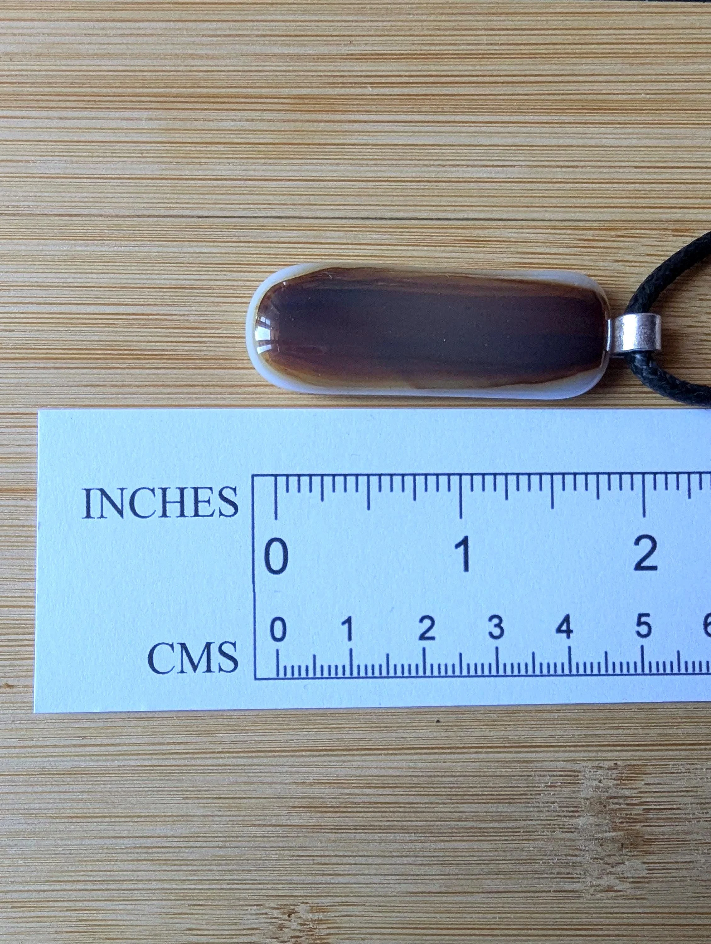Men's Handmade Glass Pendant Necklace - Photo 4