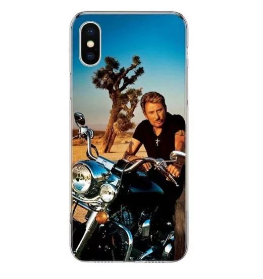 Coque TPU Silicone 'le Taulier' Johnny Hallyday pour iPhone 11 PRO