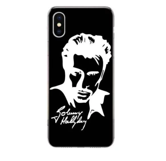 Coque TPU Silicone 'le Taulier' Johnny Hallyday pour iPhone 12 Mini