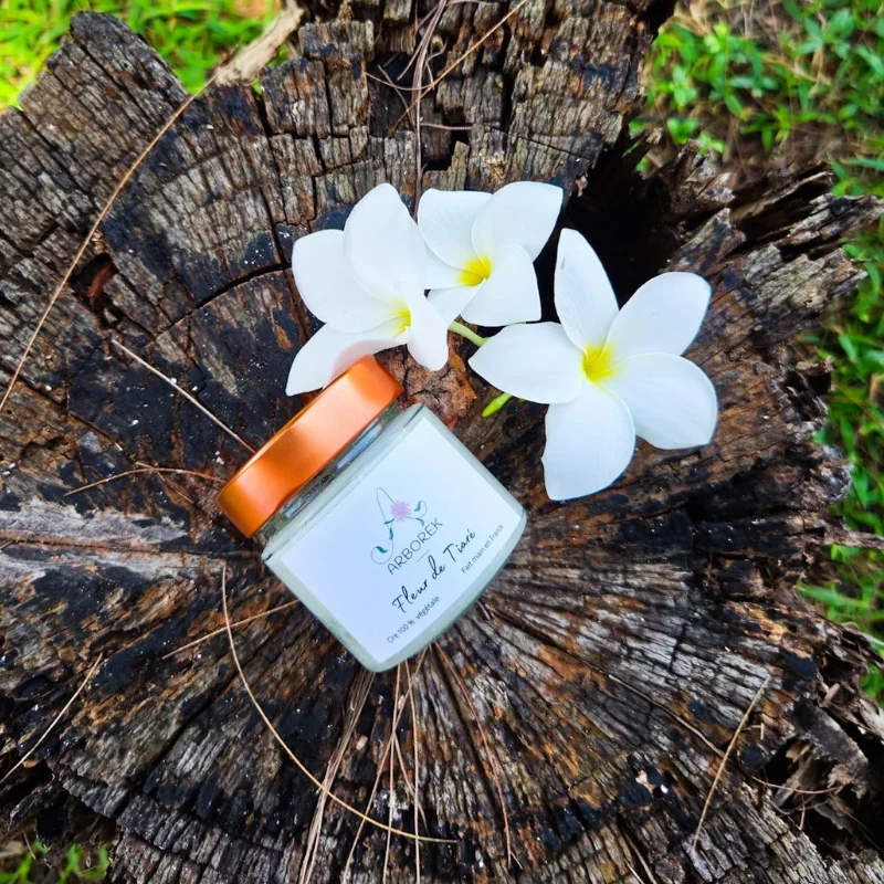 Bougie Fleur de Tiaré - cire végétale de soja - Photo 5