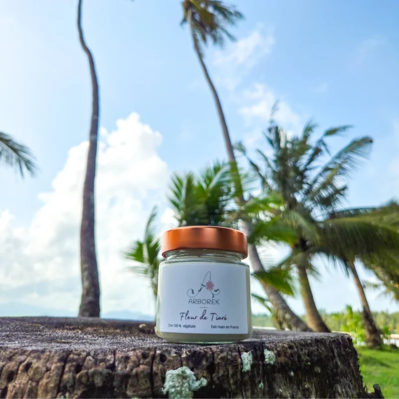 Bougie Fleur de Tiaré - cire végétale de soja - Photo 6