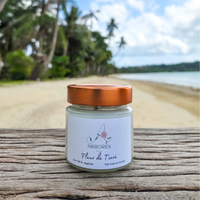 Bougie Fleur de Tiaré - cire végétale de soja - Photo 7