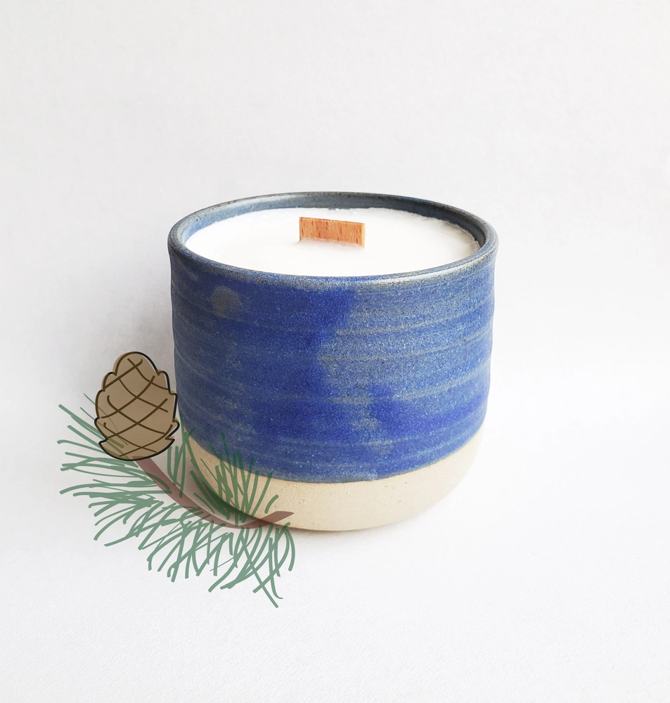 Bougie parfumée artisanale Cèdre de l’atlas – 30h