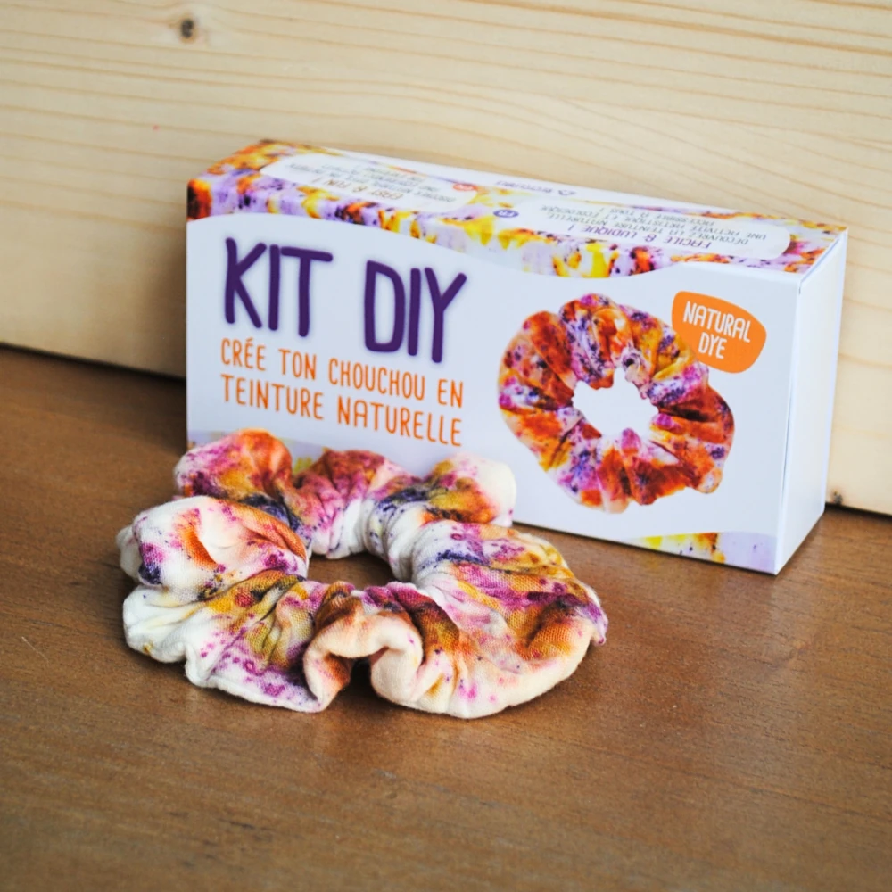 Kit DIY Teinture Naturelle – Chouchou en Coton Bio Ecoprint