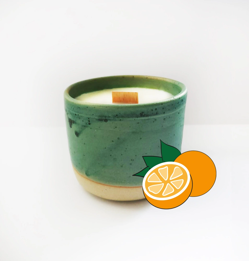 Bougie parfumée artisanale Orange douce – 30h